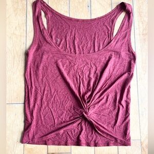 Zyia Activewear Performance Raspberry Pink/Red Twist Tank Top Size XS